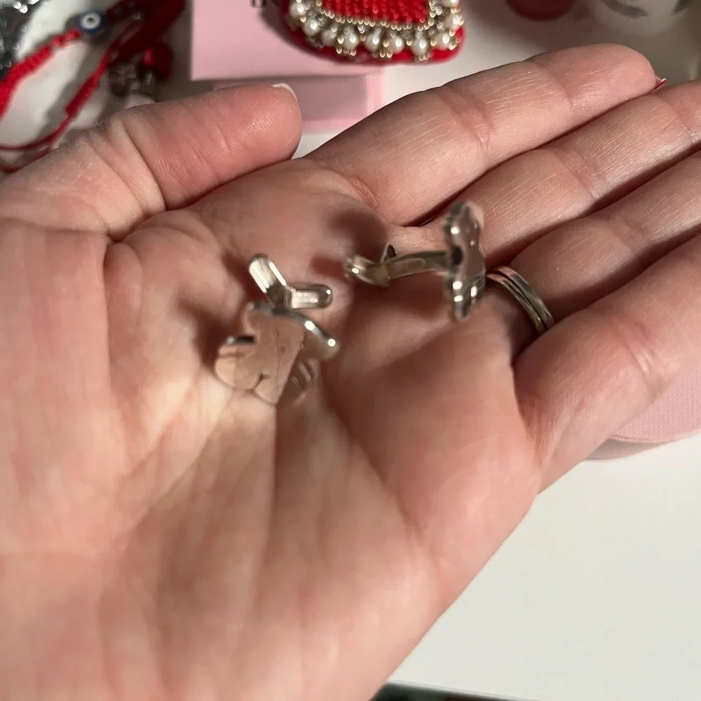 TOUS SILVER SWEET DOLLS BEAR CUFFLINKS - Picture 2 of 6